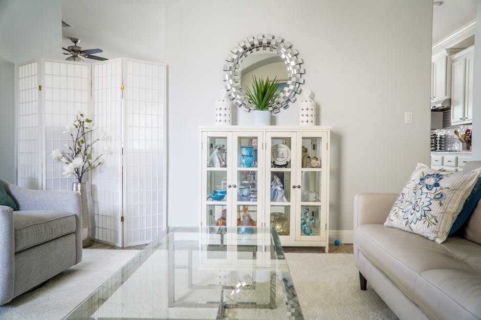 A beautifully clean and organized living room